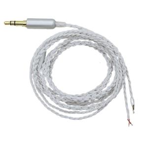 3.5mm 1/8inch to Speaker Wire Male Plug to Bare Wire Pigtail 3.5mm Connector Adapter Repair Cable for Headphone
