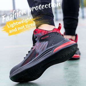 New Men's Safety Shoes: Anti-smashing & Anti-piercing Lightweight Breathable Work Boots