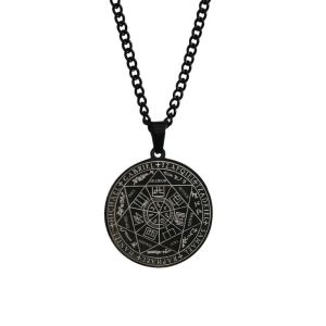 SIXIS Bảy Đại Thiên Thần  Dây Chuyền Bùa Hộ Mệnh 7 Đại Thiên Thần Cổ điển Mystica Con dấu vòng tròn ma thuật  Tetragrammaton Dây chuyền bùa hộ mệnh Sigil dành cho nam và nữ