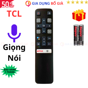 Remote điều khiển tivi TCL Mã 07 Giọng Nói 2020 điều khiển TV TCL Smart các dòng tivi internet - Tặng kèm pin - GDBG