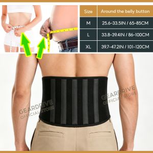GEARDRIVE Waist Support For Belts Belt Lumbar Brace Breathable Back Therapy Absorb Sweat Fitness Sport Protective Gear