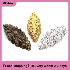 【Local shipping】 20Pcs Filigree Flower Wrap Connector Crafts DIY Embellishments Findings Jewelry
