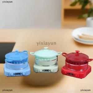 [COD] yixiayun Doll House Mini Kitchen Appliance Model Mini Electromagnetic Pot Shooting Scene Props