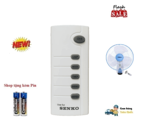 Remote Điều khiển thay thế quạt Senko đa năng quạt cây quạt đứng quạt treo tường- Hàng đẹp mới 100% Tặng kèm Pin