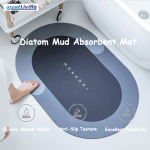 JustLiving Quick-Drying Bathroom Diatom Mud Mat Kitchen Floor Absorbent Pad Soft Diatomaceous Non-Slip Toilet Mat