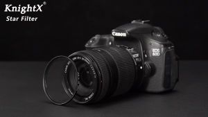 Knightx ดาวสายดาวกรอง 4 6 8 piont ริ้วผลสำหรับ Canon Nikon โซนี่ Fujifilm DSLR แสงสี D600 D3300 อุปกรณ์ถ่ายภาพ 24-105 200D 49 มิลลิเมตร 52 มิลลิเมตร 55 มิลลิเมตร 58 มิลลิเมตร 62 มิลลิเมตร 67 มิลลิเมตร 72 77 มม.