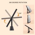 Makeup Mirror with Lights, Fashion Lighted Vanity Mirror with Dimmable Light, Smart Control, Adjustable Warm White/Natural/Daylight, Birthday Wedding Present, 360 ° Rotation (Black, 12 inch). 