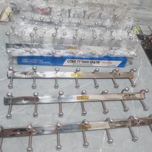 Móc Treo Quần áo Gắn Tường Móc Treo Gắn Tường Inox 7 Chấu Kép