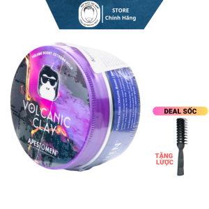 Chính Hãng Sáp Vuốt Tóc Nam Apestomen Volcanic Clay 2022 Tặng Lược Tạo Kiểu Tóc