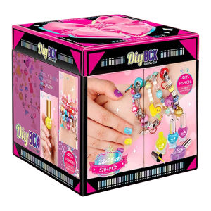 ชุดสร้อยข้อมือนำโชคแบบทำมือพร้อมกล่องเก็บเครื่องประดับใหม่ชุดทำสร้อยข้อมือของเล่นสำหรับเด็กผู้หญิงของขวัญวันเกิดวันคริสต์มาสสำหรับเด็กผู้หญิงอายุ6-12ปี2025