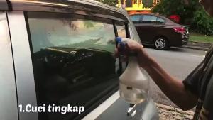 SHIP FROM MALAYSIA Car Magic Tinted House Tint Film Reusable Removable NO Glue 80% Dark Black DIY Window Sunshade
