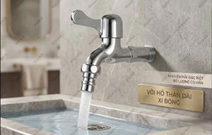 [Q.Tân Bình] Vòi ROMINE vòi máy giặt vòi hồ thân dài 11 cm xả lạnh