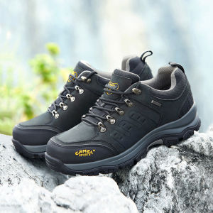 Camel Outdoor Men's Hiking Shoes: Non-Slip Leather Wear-Resistant Adventure Footwear