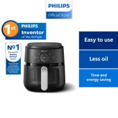 Philips NA231 13-in-1 Airfryer | 6.2L | RapidAir Tech - Deliciously Crisp | Multi-Cooking Modes [Fry Grill Bake…] | Cooking Window | Up to 90% Less Fat | 8 Presets for Easy Cooking | Non-Stick PFOA-Free | Genuine Product | 2 Yrs Warranty |  NA231/09