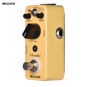 MusladyMOOER Acoustikar Acoustic Guitar Simulator Effect Pedal True Bypass with 3 Modes (Piezo/Standard/Jumbo)