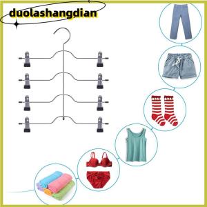 [Duola] ชั้นวางกระโปรงโลหะ6ชั้น ชั้นแขวนกางเกงขาสั้นกางเกงกระโปรงประหยัดพื้นที่ไม่ลื่น