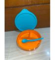 Tupperware Kiddos Bowl with Spoon 350ml 1pc Satuan dengan sendok hang on spoon tempat bekal anak wadah nasi sayur dengan sekat 3 350 ml bawa bekal anak makanan buah lucu imut  bagus awet praktis murah promo diskon go green lolly tup pink hijau orange ungu. 