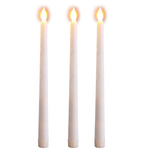 5/10Pcs Electronic Flameless LED Taper Candles Lights Night Lamp for Church Wedding Birthday Party Dinner Decor