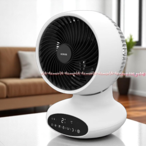 Kris 6inch Digital Table Fan White Remote Kipas Angin Meja 30watt Warna Putih Minimalis 15cm Swing Timer Krisbow