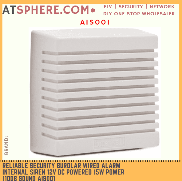 Wired Security Burglar Alarm Internal Siren 12V DC Powered 15 Watt