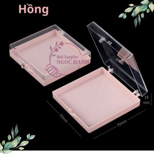 Hộp đựng móng mẫu nail box trong suốt hộp đựng mi fan mi khay bảo quản móng đựng trang sức NAILBOX - H013