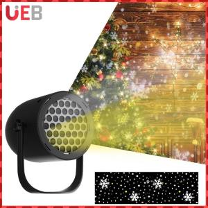 Rotating Snow Lamp Outdoor LED Christmas Lights Christmas Snowflake Projection Lights for Indoor Outdoor Christmas Decoration