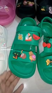 jelly sandal karet wanita bandua Eva tali belakang import model Korea terbaru terlaris