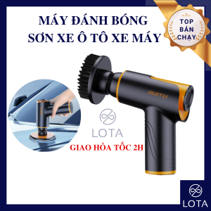 MÁY ĐÁNH BÓNG SƠN Ô TÔ XE MÁY CẦM TAY dùng pin sạc thiết bị chà nhám bề mặt tẩy lông ghế da xe hơi LOTA SHOP