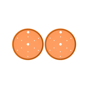 2ชิ้นกระถางทรงกลมใส่ใส่หม้อตะกร้าดอกไม้แขวนซับในมีรูระบายน้ำระบายอากาศได้ดี