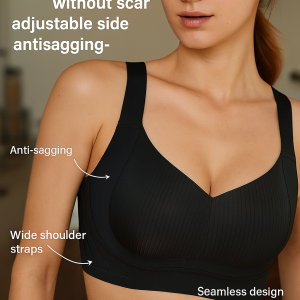 Wire Free Lift And Sag Bras Seamless Full Cup Bras Plus Size Adjustable Shapewear