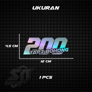 Sticker Cutting Hologram Pelangi Stiker Motor Tapi