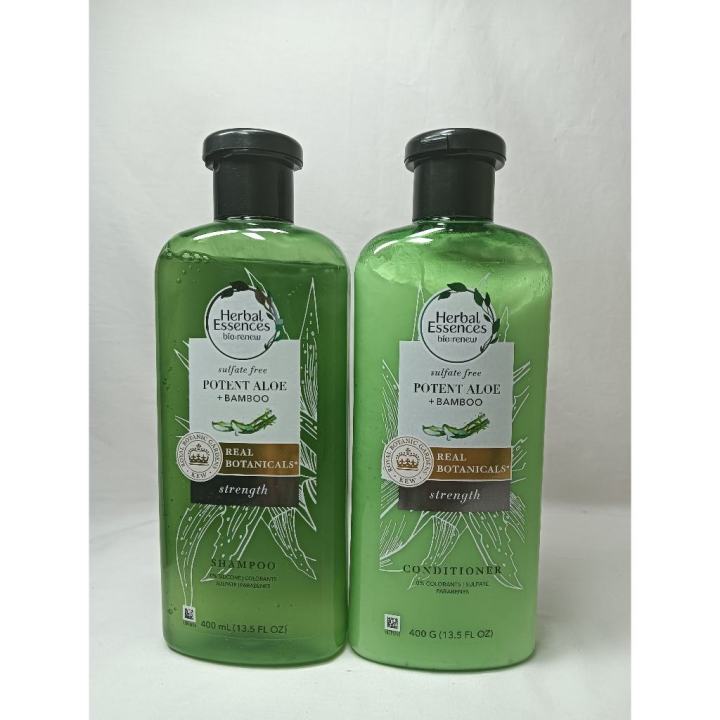 Herbal Essences Potent Aloe Bamboo Shampoo 400ml And Conditioner 400ml Lazada Ph 9563