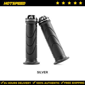 HOTSPEED Handle Grip Motorcycle Rubber CNC Alloy Bar End Handle Grip For Honda Click 125i Universal