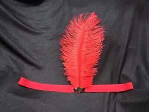 Bandana bulu orchid bando tari bulu orchid Free box