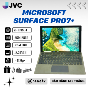 LapTop Cảm Ứng Microsoft surface pro 7+ Core i5-1035G4 Ram 16gb SSD 256gb Màn touch 3k pin> 4h