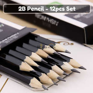2B Pencil 12pcs Set with Sharpener