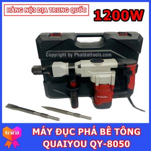 Máy Đục Bê Tông QUAIYOU QY-8050 (1200W) - Tặng Kèm 2 Mũi Đục - Hàng Nội Địa Cao Cấp - Bảo Hành 6 Tháng