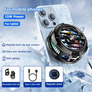 New F27 15W high-power freezing mobile phone radiator free back clip + magnetic sheet suitable for mobile phones and tablets⚡PH deliveryIn stock⚡