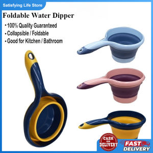 Foldable Collapsible WATER SCOOP DIPPER Water Ladle Multi-purpose Folding Durable Material