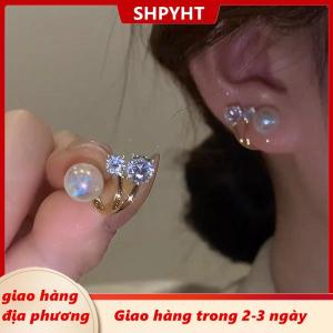 [COD] SHPYHT Giao hàng địa phương 1 đôi khuyên tai dành cho nữ khuyên tai ngọc trai dạng kim trang sức nữ khuyên tai đa năng quà tặng sinh nhật Giáng sinh Năm mới cho bạn gái