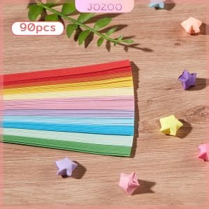Jozoo 90/380/540Pcs Lucky Star Origami DIY Crafts Gift for Birthday Valentines Day Home decoration
