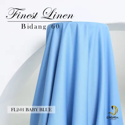 0.5m Finest Linen Kain Pasang Premium Bidang 60