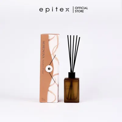 Epitex Serenova Reed Diffuser 120ml | Long Lasting Home Fragrance | Mood Enhancing Scent | Aromatherapy Diffuser for Bedroom Living Room Bathroom & Office | Elegant Home Décor Gift
