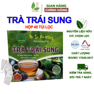 Hộp 40 gói trà túi lọc trái sung Bảo Khang quả sung khô giúp tiêu hóa tốt trĩ ngừa sỏi mật