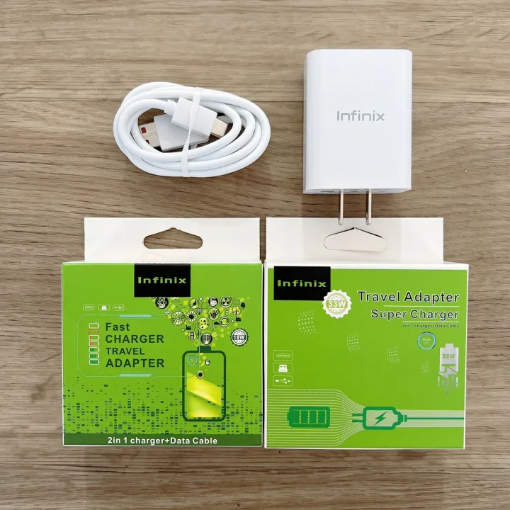 lnfinix 33W 18W Travel Adapter Fast Charger Type-C USB Cable For INFINIX  Note 12 11 10 Pro HOT 12 11 10 Play Phone Chagrer Lazada PH