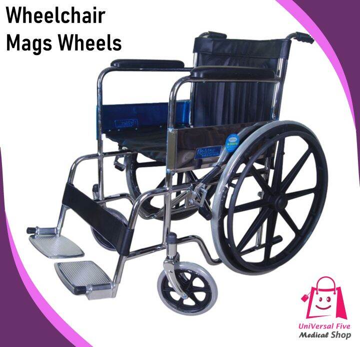 Standard Wheelchair with Mags Wheels Adult Wheelchair Mags Wheels Adult ...