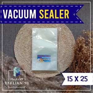 PLASTIK VACUUM 15X25 CM ISI 50 / PLASTIK VAKUM BAG FOOD GRADE