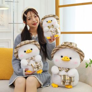 CUBBY Cosplay Cartoon Duck Plush Toy Soft PP Cotton Plush Duck Stuffed Doll Comfort Plush Toys Cartoon Yellow Mouth Duck Plush Toys Kids Birthday Christmas