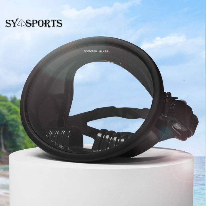 Professional Full-Face Diving Mask - 180° Anti-Leak Snorkeling Gear for Comfort & Durability - Classic Round Design for Ultimate Underwater Experience