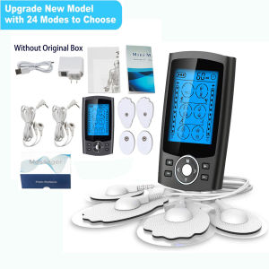 ebeau New Arrival 24 Modes Electric Digital Neck Massager Back Shoulder Foot Leg Massage Machine Tens Therapy Machine Pulse Massager Tens Massager for Back Neck Pain Relief Body Muscle Relax
